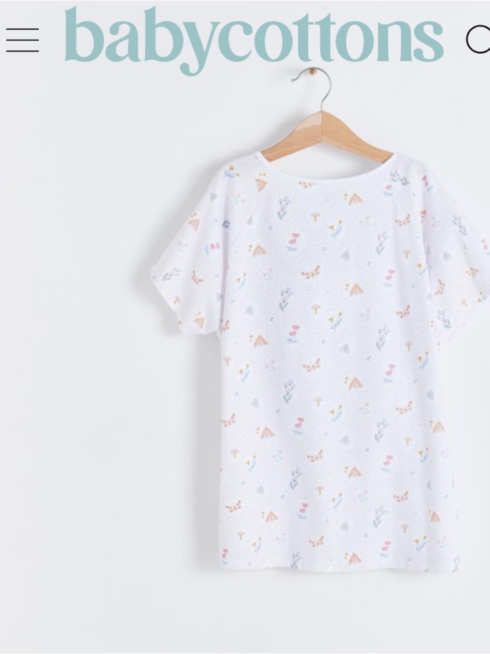 Babycottons Delphine Mommy Pajama Set SMALL - Picture 4 of 8
